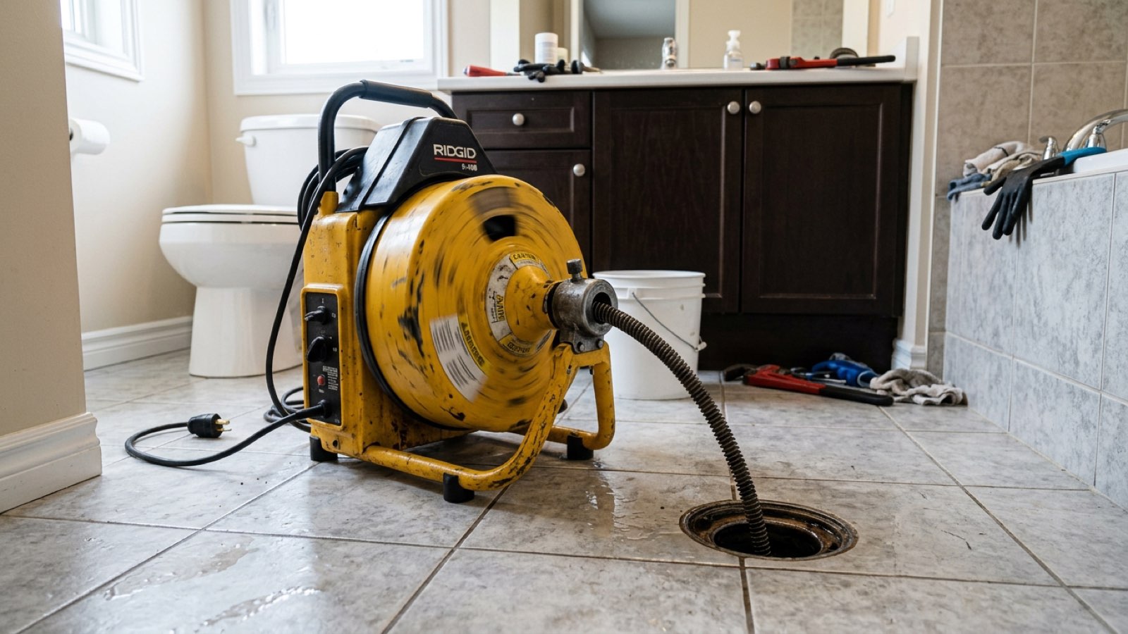 لوله بازکنی عادل 1 clogged drain cleaning hero